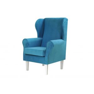 Fotel uszak niebieski